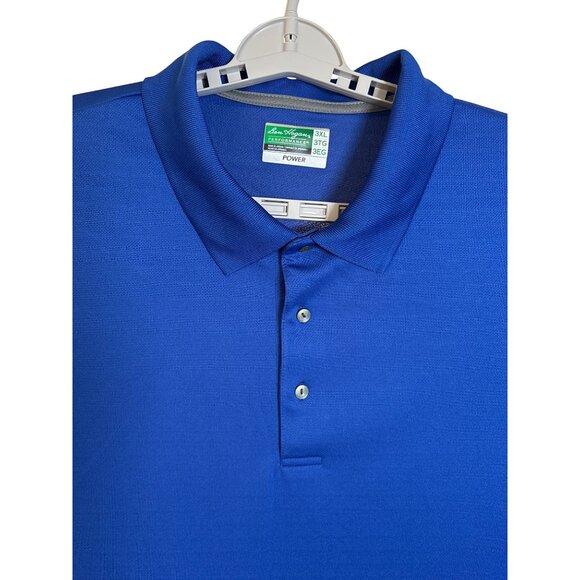 Ben Hogan Size 3X‎ Performance Power Air Royal Blue Pique Golf Polo Shirt NWOT - Picture 5 of 9